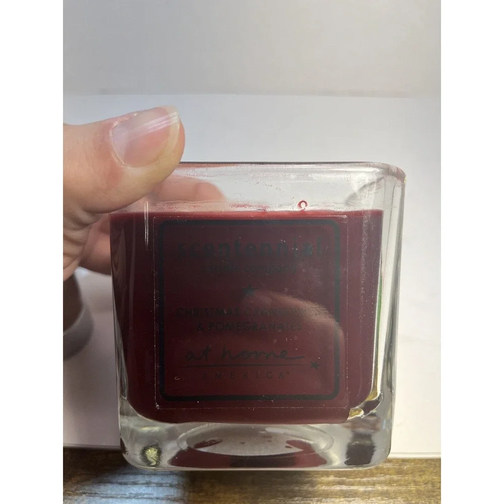 Scentennial Candle Christmas Cranberry Pomegranate At Home America